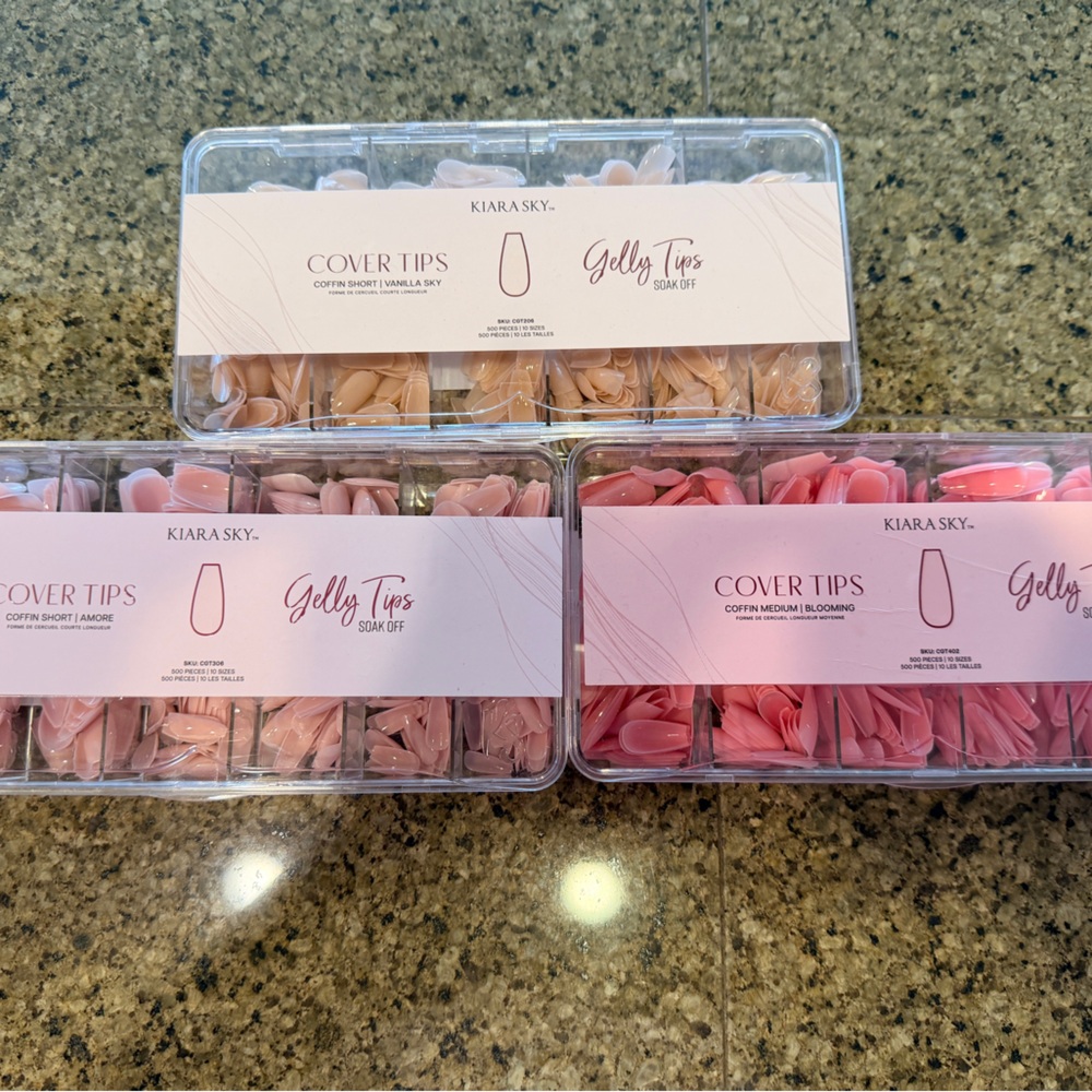 Kiara Sky Gelly Tips - Pink and Cream